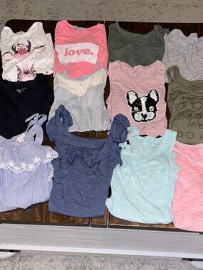 Girls Tank & Short Sleeve Shirt Bundle